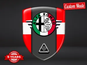 Alfa Romeo Silikonsticker S Logo Hochwertig Professionell